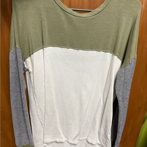 BKE Olive Green Long Sleeve Top
